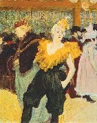 Henri de toulouse-lautrec Klaunka Cha  ao v Moulin Rouge china oil painting artist